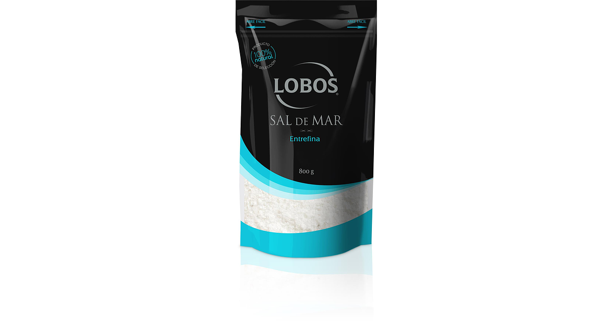 Sal de Mar Entrefina Lobos Doypack ( 3 x 800 G )