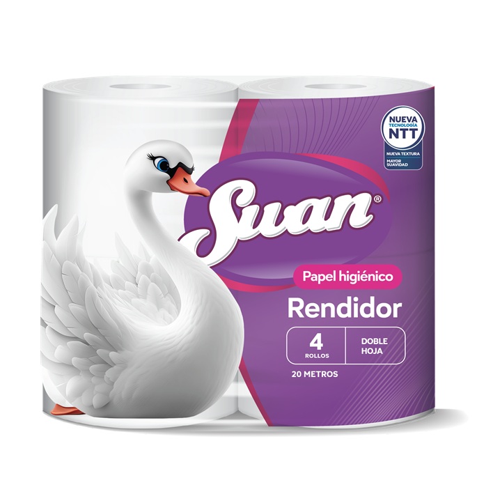 Papel Higiénico Swan Rendidor 20 Metros ( 12 x 4 Rollos )