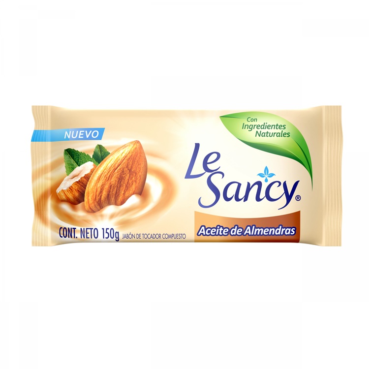 Jabón en Barra Le Sancy Aceite de Almendras ( 4 x 150 G )