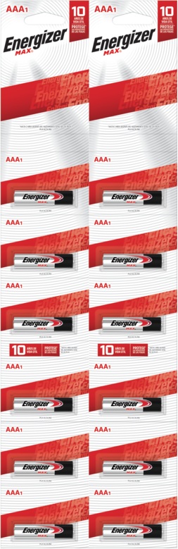 Pilas Alcalinas Energizer Max AAA ( 12 UD )