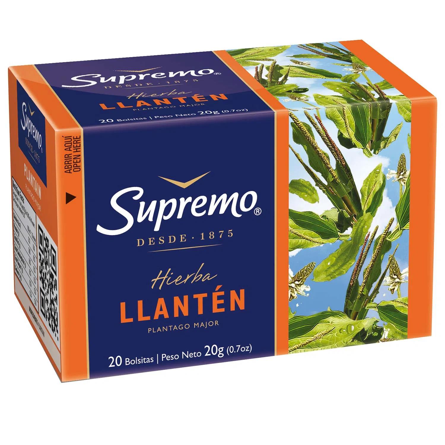 Infusión de Llantén Supremo ( 4 x 20 Bolsitas )