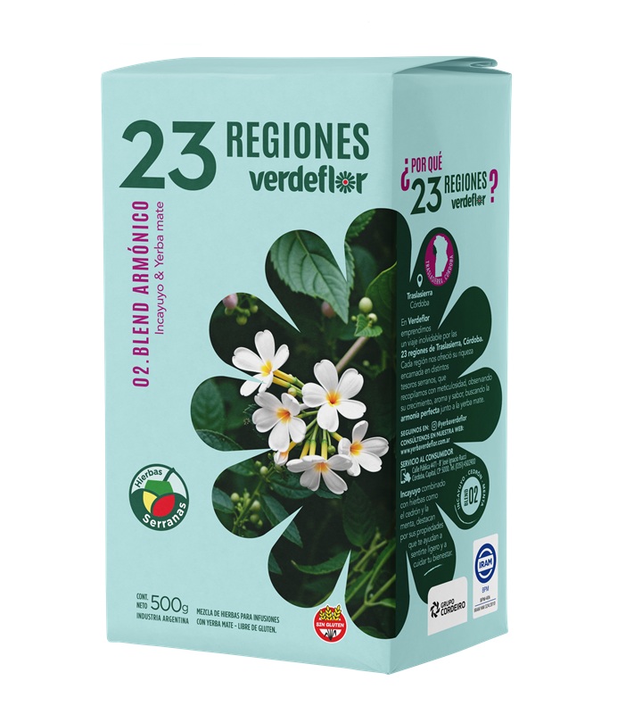 Yerba Mate Verdeflor Blend Armónico ( 3 x 500 G )