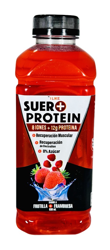 Suero + Proteína Sabor Frutilla y Frambuesa ( 3 x 630 ML )