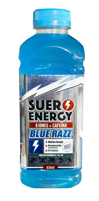 Suero + Cafeína Sabor Blue Razz ( 3 x 630 ML )