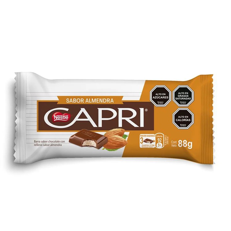 Chocolate Capri Relleno Almendra ( 5 x 88 G )