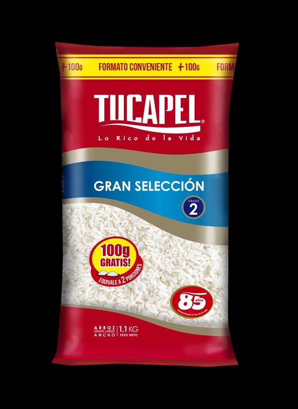 Arroz Grado 2 Gran Selección Tucapel ( 5 x 1.1 KG )