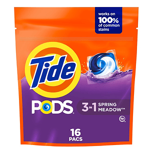 Detergente Cápsulas 3 en 1 Tide Spring Meadow Pods ( 16 Cápsulas )