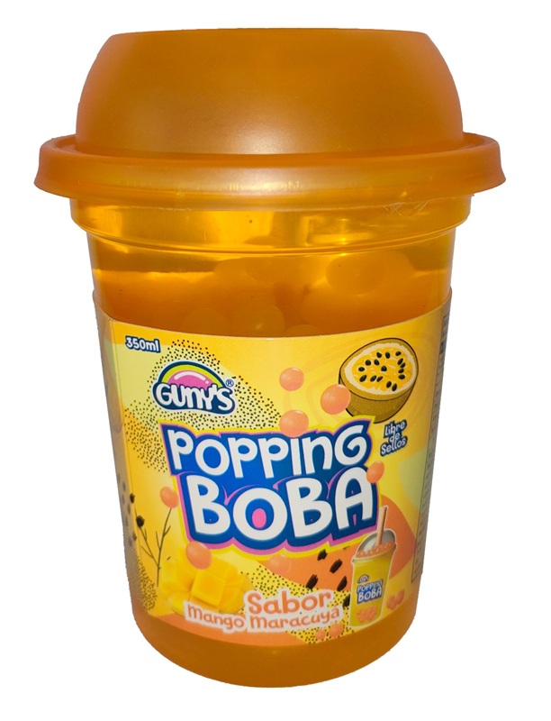 Bebida Popping Boba Mango Maracuyá Gunys ( 3 x 350 ML )