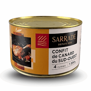 Confit de Pato Francés Sarrade 4 Muslos ( 1 UD )