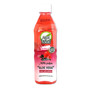 Jugo Aloe Vera Aloe Win Súper Berries ( 6 x 500 ML )