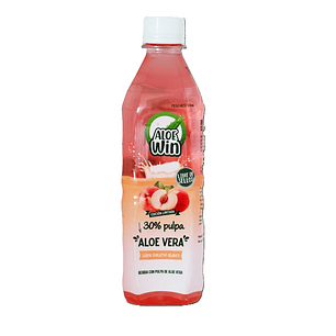 Jugo Aloe Vera Aloe Win Durazno ( 6 x 500 ML )