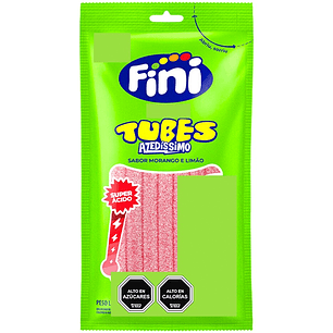 Gomitas Fini Tubos Super Ácidos Frutilla ( 4 x 80 G )