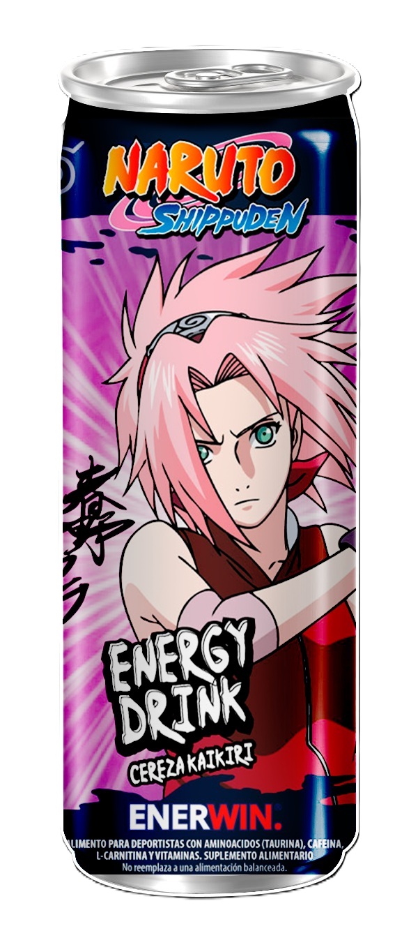 Bebida Energética Enerwin Naruto Cereza ( 2 x 473 ML )
