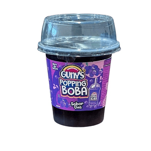 Bebida Popping Boba Uva Morada Gunys ( 3 x 350 ML )