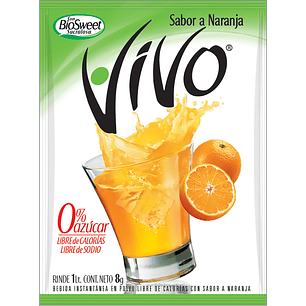 Jugo en Polvo Vivo Naranja ( 12 UD )