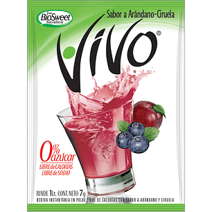 Jugo en Polvo Vivo Arándano y Ciruela ( 12 UD )