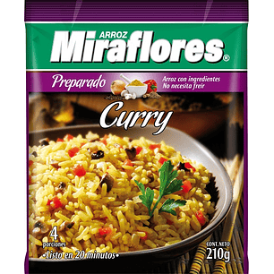 Arroz Curry Miraflores ( 3 x 210 G )