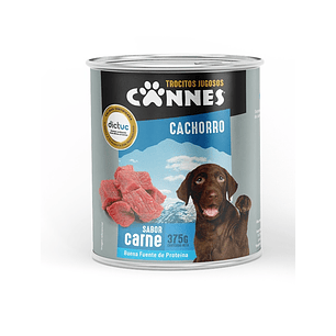 Alimento Húmedo Cachorro Lata Carne Cannes ( 3 x 375 G )