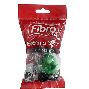 Esponja Silver con Mango Fibro ( 5 x 2 UD )