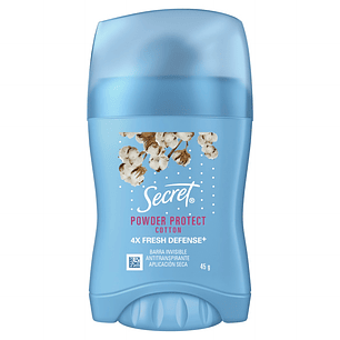 Desodorante Antitranspirante en Barra Secret Algodón  ( 3 x 45 G )