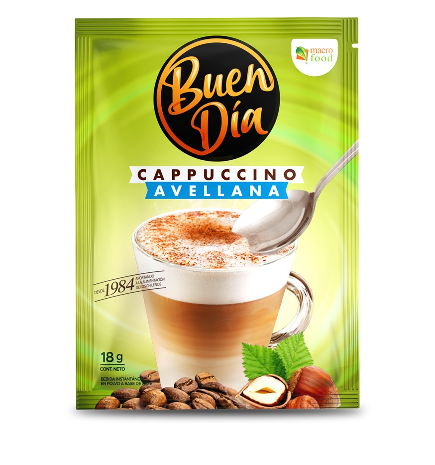 Café Cappuccino Avellana Buen Día ( 10 x 18 G )