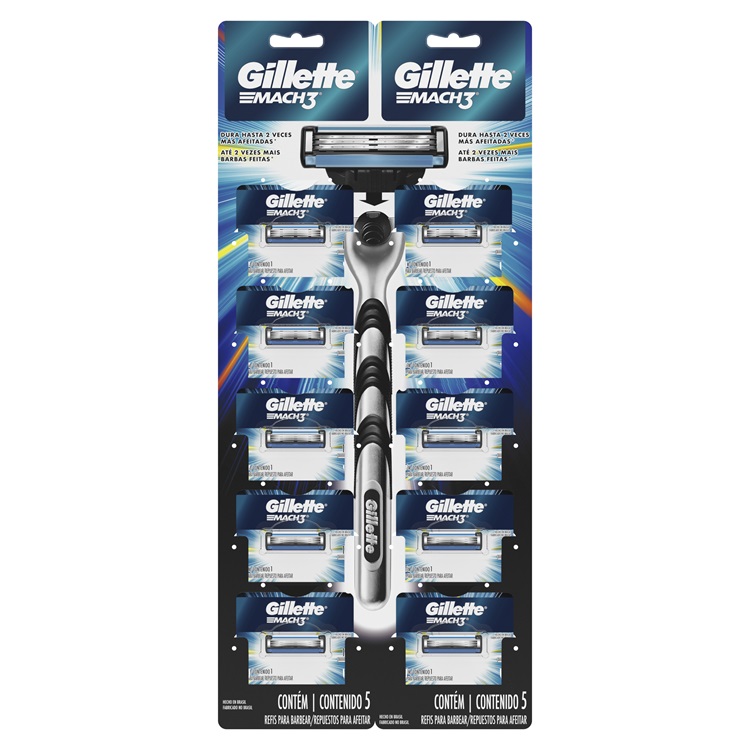 Repuesto Máquinas Afeitar Gillete Mach 3 ( 10 UD )