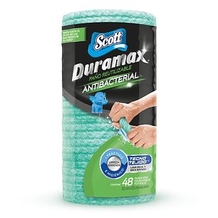 Toalla de Cocina Reutilizable Scott Duramax Antibacterial ( 12 x 1 Rollo )