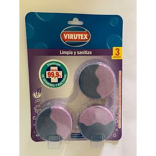 Pastillas Desinfectantes para Inodoro Aroma Lavanda Virutex ( 3 x 3 UD )