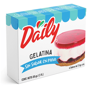 Gelatina Sin Sabor Daily ( 3 UD )