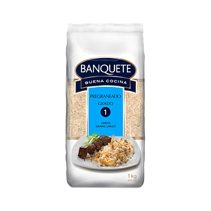 Arroz Grado 1 Pregraneado Banquete ( 5 x 1 KG )