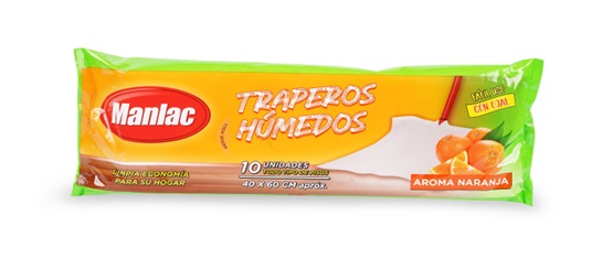 Trapero Húmedo Manlac Naranja ( 3 UD )