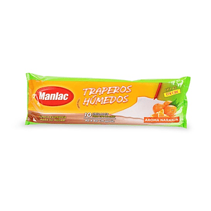 Trapero Húmedo Manlac Naranja ( 3 UD )
