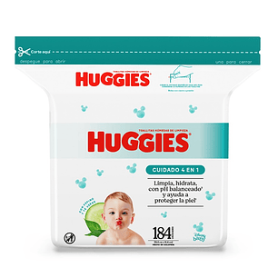 Toallitas Húmedas Huggies Cuidado 4 en 1 ( 3 x 184 UD )