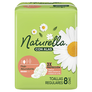 Toalla Femenina Naturella Día Tela con Alas ( 5 x 8 UD )