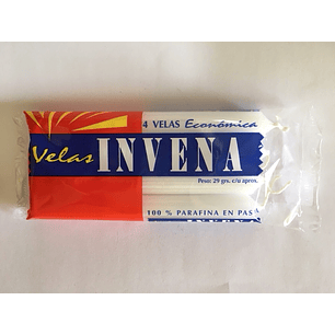 Velas Invena Económica ( 4 x 4 UD )