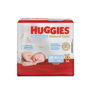Pañal Huggies Natural Care Recién Nacido ( 20 Pañales )