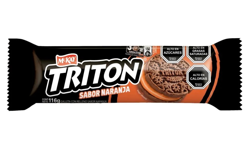Galletas Triton Chocolate Relleno Naranja ( 5 x 116 G )