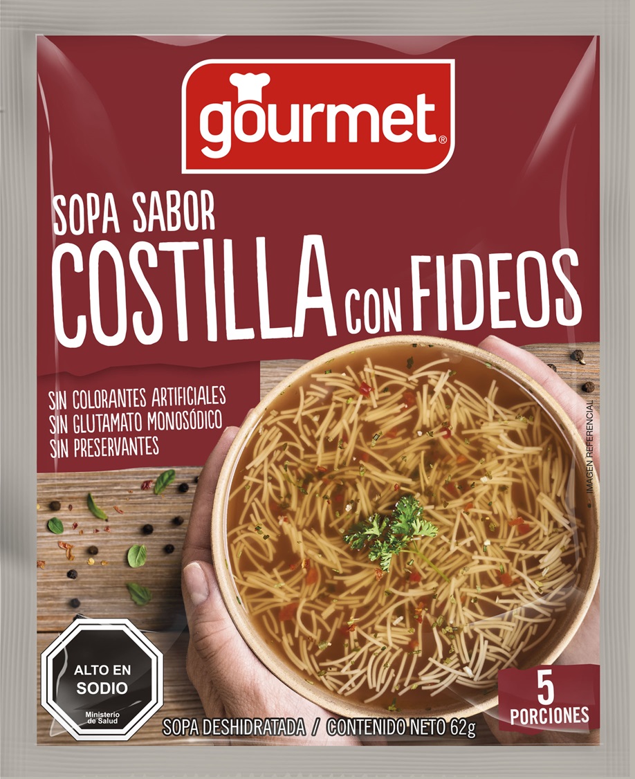 Sopa Costilla con Fideos Gourmet ( 3 UD )