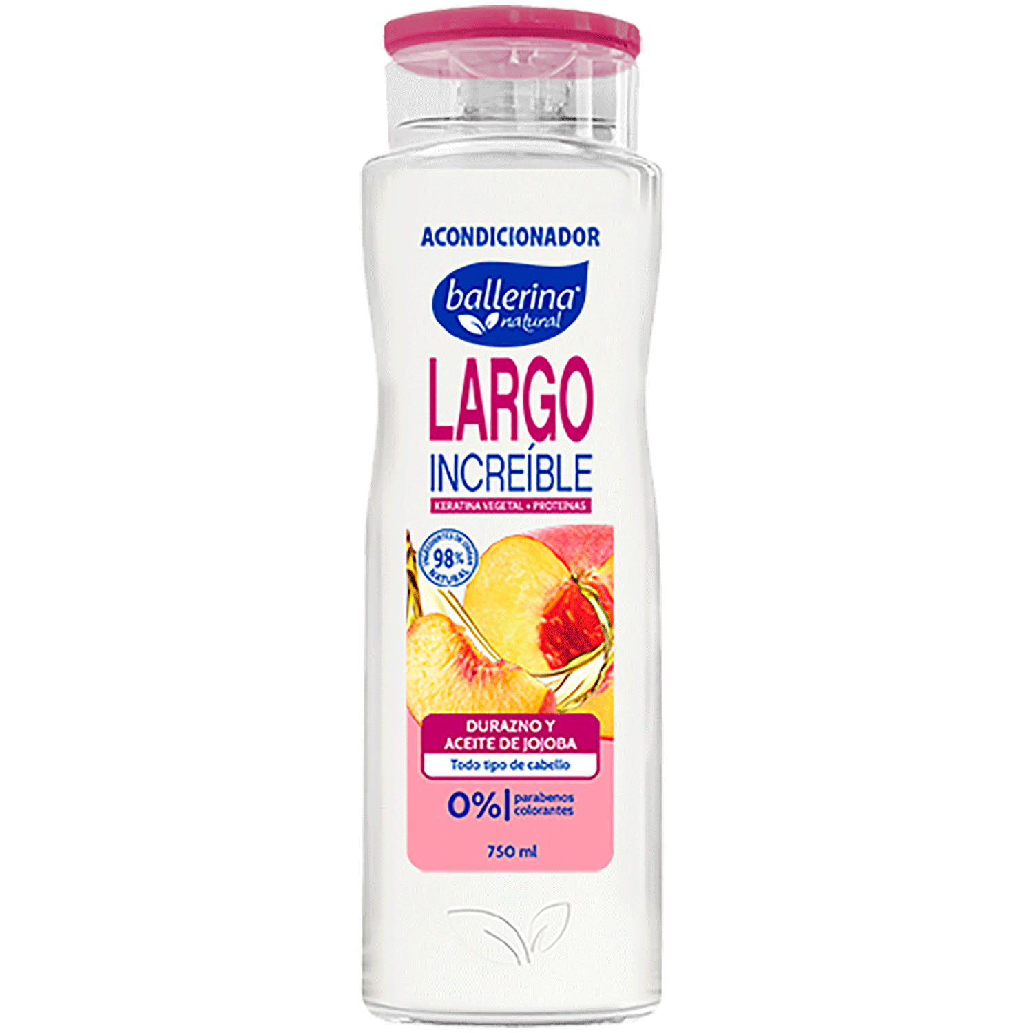 Acondicionador Ballerina Botella Largo Increíble ( 2 x 750 ML )
