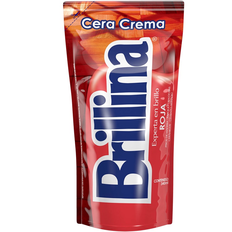 Cera Crema Roja Brillina ( 3 x 340 ML )