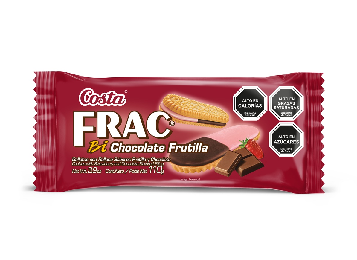 Galleta Frac Bi Chocolate Frutilla Costa ( 4 x 110 G )