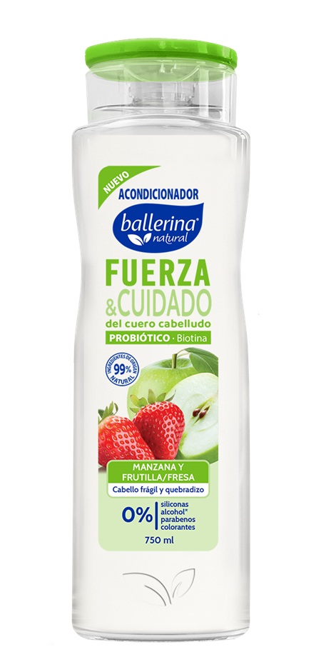 Acondicionador Ballerina Fuerza y Cuidado Botella ( 2 x 750 ML )