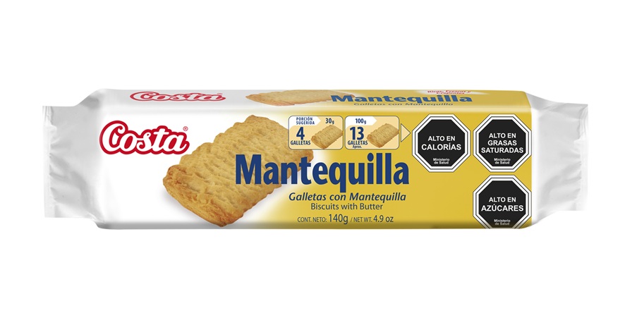 Galleta Mantequilla Costa ( 4 x 140 G )