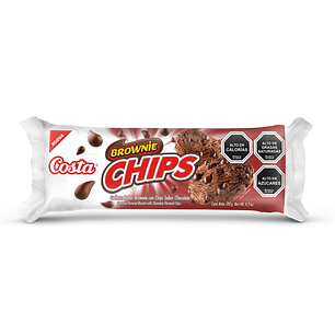 Galleta Brownie Chips Costa ( 4 x 120 G )