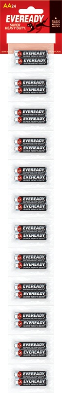 Pilas Carbón Eveready AA ( 24 UD )