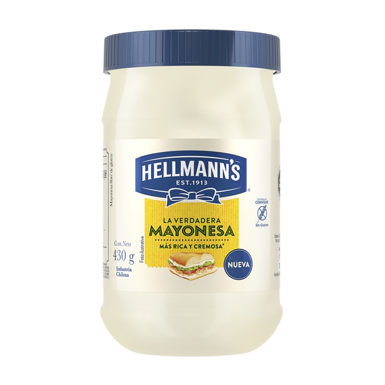 Mayonesa Hellmanns Frasco ( 3 x 430 G )