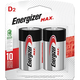 Pilas Alcalinas Energizer Max D ( 2 UD )