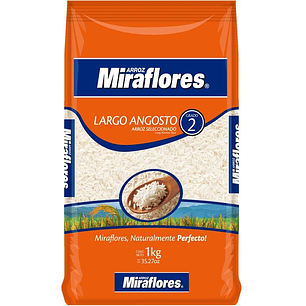 Arroz Grado 2 Largo Angosto Miraflores ( 5 x 1 KG )