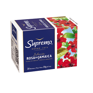 Infusión Rosa de Jamaica Supremo ( 4 x 20 Bolsitas )
