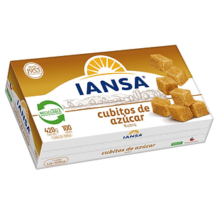 Azucar Rubia en Cubos Iansa ( 4 x 420 G )